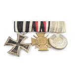 WWI German Empire, Hesse - Three-Piece Medal Bar