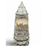 King 12 Heidelberg Stein W/ Lid Stone/Tree Bark