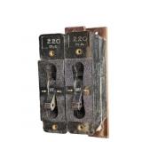 (2) Vintage Heinemann Circuit Breakers 220 ma