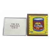 2 VGT Bicentennial Eagle Crest Cross Stitch Frames