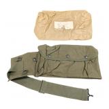 (2) Vintage Military Canvas Waist Strap Pouches