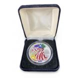 2000 Colorized American $1 Silver Eagle Coin