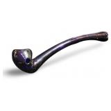 8in Glass Pipe Blue