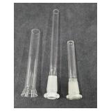 (3) Assorted Down Spouts For Bong