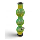 Headway 14" Triple Bubble Acrylic Bong Lime