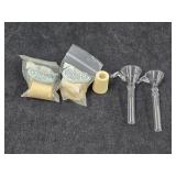 (3) H20 Stoppers + (2) Glass Bowls