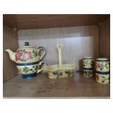 Ceramic Yellow Serveware, Teapot