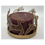 Christmas Candle Reindeer Candle Holder/ Stand