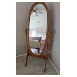 Full Length Wooden Vanity Mirror