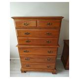 Maple Dixie Style 7 Drawer Chest