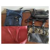(4) Faux Leather Purses