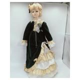Porcelain Doll w/ Green Dress