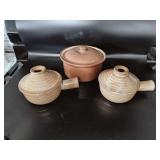 (3) Stoneware Bowls