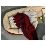 Dog Bed, Blankets & Doggy Steps