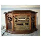 VGT Emerson Radio/CD/Cassette/ Record Player Wood