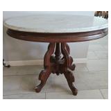 Believed Antique Victorian Table Marble/Stone Top