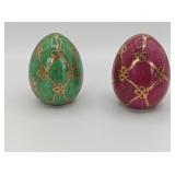 Satsuma Style Eggs Green & Pink