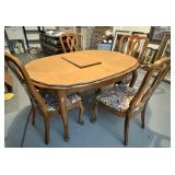 Wood Dinning Table W/ 4 Chairs