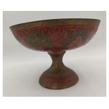 Indian Brass Display Bowl with Marble Eggs