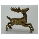 Vintage Brass Reindeer