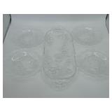 VGT Serving Glass Trays W/ Plates