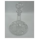 Glass Decanter With Stopper 10"