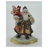 Santa Around the World Porcelain Figurine Germany