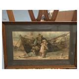 VG FRANCES BRUNDAGE 1890 Framed Print