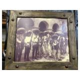 Rustic Wooden Mexican Army Men Print