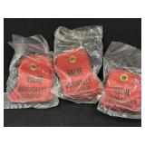 (3) Packs of 20 Valve Normally Closed Red Tags