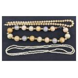 3 Beaded Necklaces