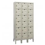 Hallowell 36"W x 18"D x 78"H 18 Box Lockers