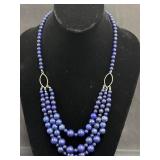 A&M Lapis Lazuli Beaded Necklace