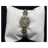 VTG Gitano 2 Tone Floral Links Japan Stainless