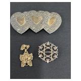 Vintage Hair Barrette, Pendant