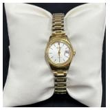 VTG Nelsonic Diamond Quartz Gold Silver Tone Watch
