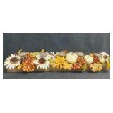 42" Pumpkin & Flower Candle Holder / Centerpiece