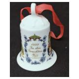 Hutschenreuther 1999 Porcelain Christmas Bell