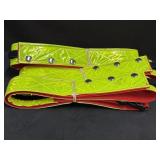 (3) High Visibility Safety Belts