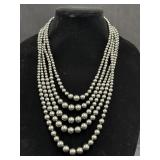 Heidi Daus CN Crystal "Multi-Row" Beaded Necklace