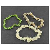 3 Gemstones Elastic Bracelet