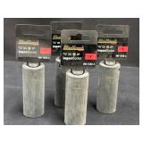 (4) Blackhawk 1/2" Deep Socket 7/8"