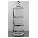 3 Tier Glass Apothecary Jar 17" Tall