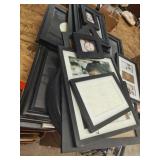 15+ Assorted Size Black Picture Frames