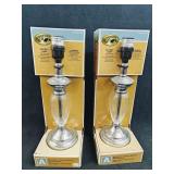(2) NEW Glass Accent Lamp Bases