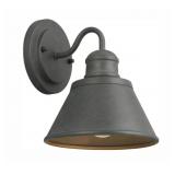 (2) New Exterior Wall Lanterns Zinc Finish