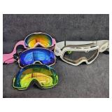 (4) Ski Goggles
