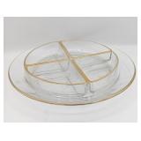 Gold Rimmed Glass Hors d