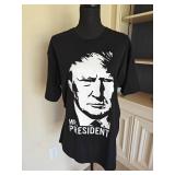 Trump Mr President Black T-shirt Made in USA
