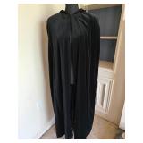 JS Collections Black Velvet Opera Cape
